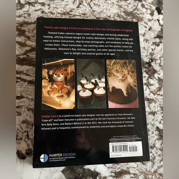 Twisted Cakes paperback Cookbook w/design templates included - Picture 2 of 4